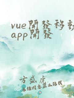 vue开发移动app开发