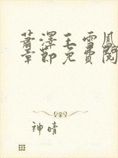 萧泽王雪凤最新章节免费阅读