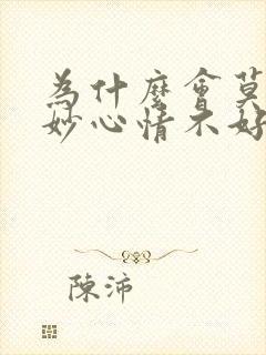 为什么会莫名其妙心情不好