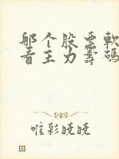 那个股票软件能看主力筹码