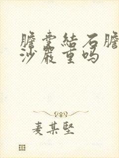 胆囊结石胆囊泥沙严重吗