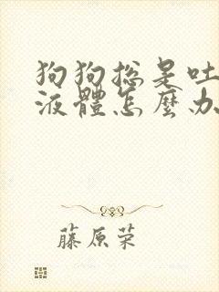 狗狗总是吐黄色液体怎么办啊