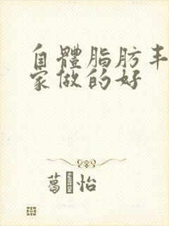 自体脂肪丰胸哪家做的好