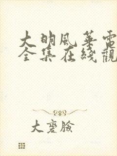 大明风华电视剧全集在线观看免费观看