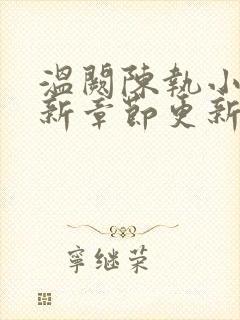 温阙陈执小说最新章节更新内容