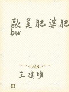 欧美肥婆肥妇bbw