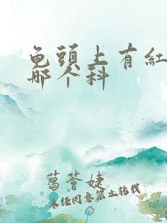 龟头上有红点看哪个科