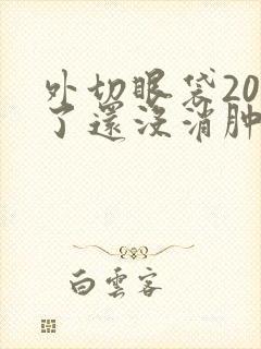 外切眼袋20天了还没消肿