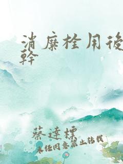 消糜栓用后阴道干