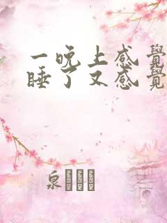 一晚上感觉自己睡了又感觉没睡