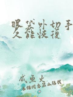 眼袋外切手术多久能恢复