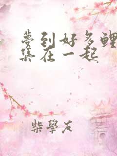 梦到好多鲤鱼聚集在一起