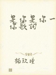 是你是你一定是你歌词