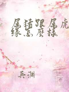 属猪跟属虎的姻缘怎么样