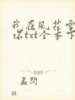 我在风花雪月等你txt全本下载