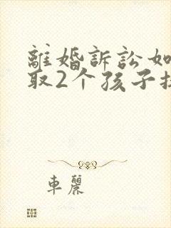 离婚诉讼如何争取2个孩子抚养权