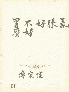 胃不好胀气吃什么好