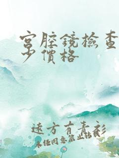 宫腔镜检查要多少价格