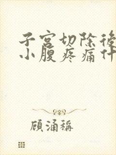 子宫切除后一年小腹疼痛什么原因