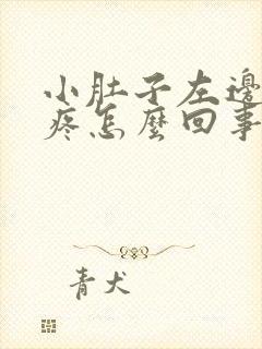 小肚子左边下坠疼怎么回事女性