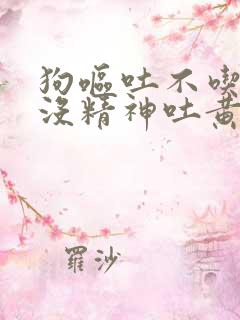 狗呕吐不吃东西没精神吐黄水