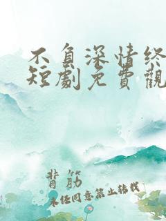 不负深情终相见短剧免费观看