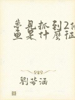 梦见抓到2条大鱼是什么征兆