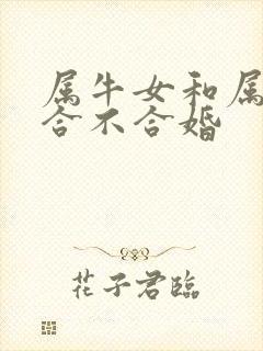 属牛女和属马男合不合婚