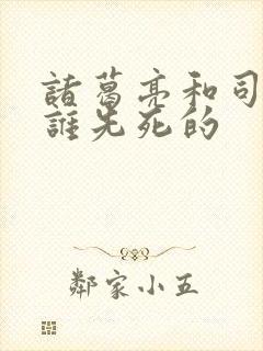 诸葛亮和司马懿谁先死的