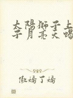 太阳狮子上升狮子月亮天蝎