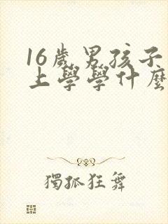 16岁男孩子不上学学什么技术好