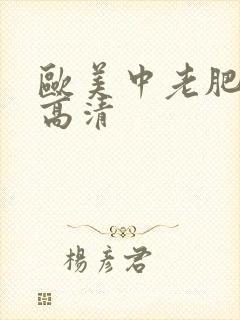 欧美中老肥婆性高清