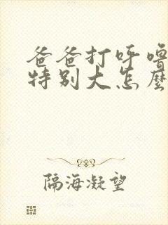 爸爸打呼噜声音特别大怎么治疗