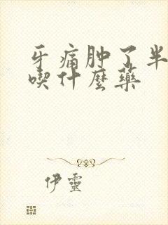 牙痛肿了半边脸吃什么药