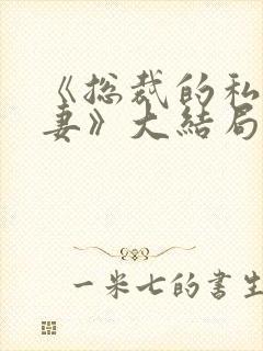 《总裁的私宠甜妻》大结局