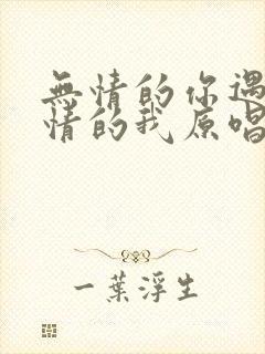 无情的你遇上痴情的我原唱完整版