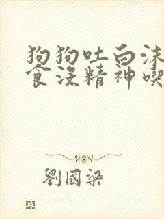 狗狗吐白沫不进食没精神吃什么药