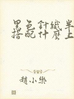 黑色针织半身裙搭配什么上衣好看