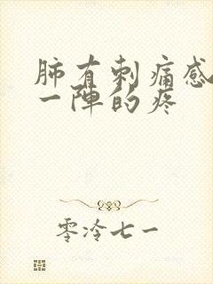 肺有刺痛感一阵一阵的疼