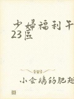 少妇福利午夜123区