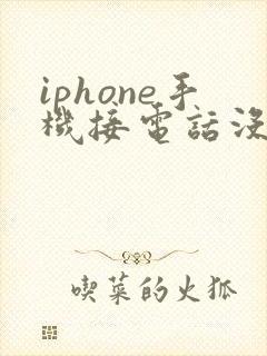 iphone手机接电话没声音什么原因
