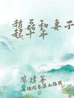 赵磊和妻子在一起十年