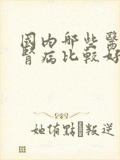 国内哪些医院看肾病比较好