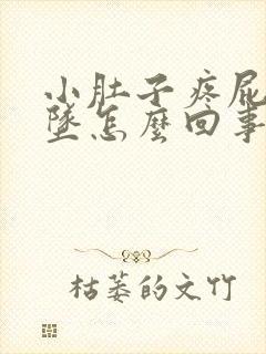 小肚子疼屁股下坠怎么回事