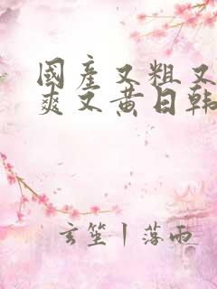 国产又粗又硬又爽又黄日韩色