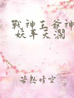 战神王爷神医妃 妖平天澜