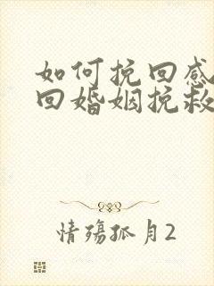 如何挽回感情挽回婚姻挽救爱情