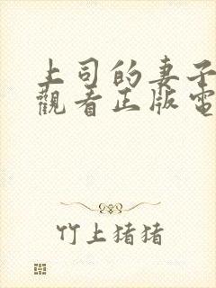 上司的妻子免费观看正版电视剧自由