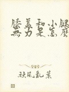 膝盖和小腿酸软无力是怎么回事