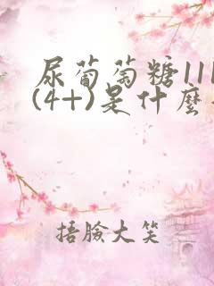 尿葡萄糖111(4+)是什么意思?